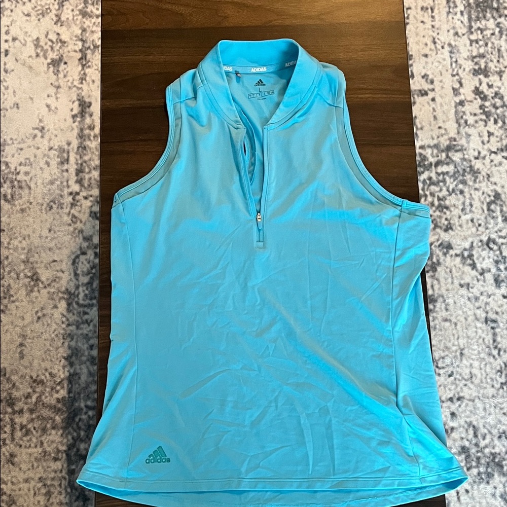 Adidas Sky Blue Sleeveless Racerback Tank
